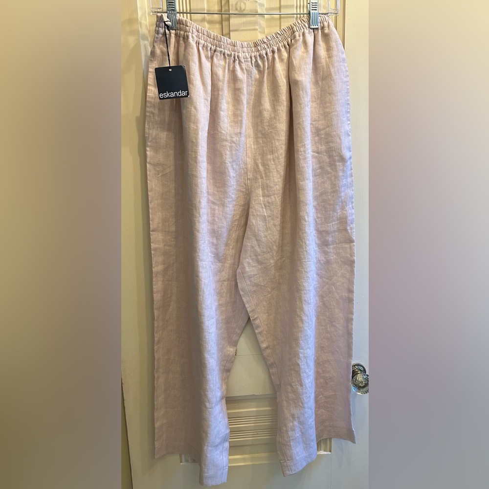 New Eskandar Japanese Trouser Pants in Dusty Rose Size “1” With Tags Retail $495